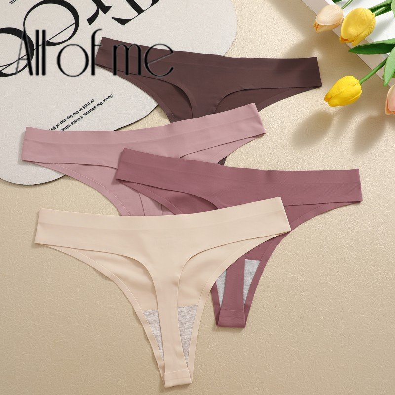 Allofme กางเกงชั้นในจีสตริง เอวต่ํา เซ็กซี่ นิ่ม ใส่สบาย ไร้รอยต่อ สําหรับผู้หญิง