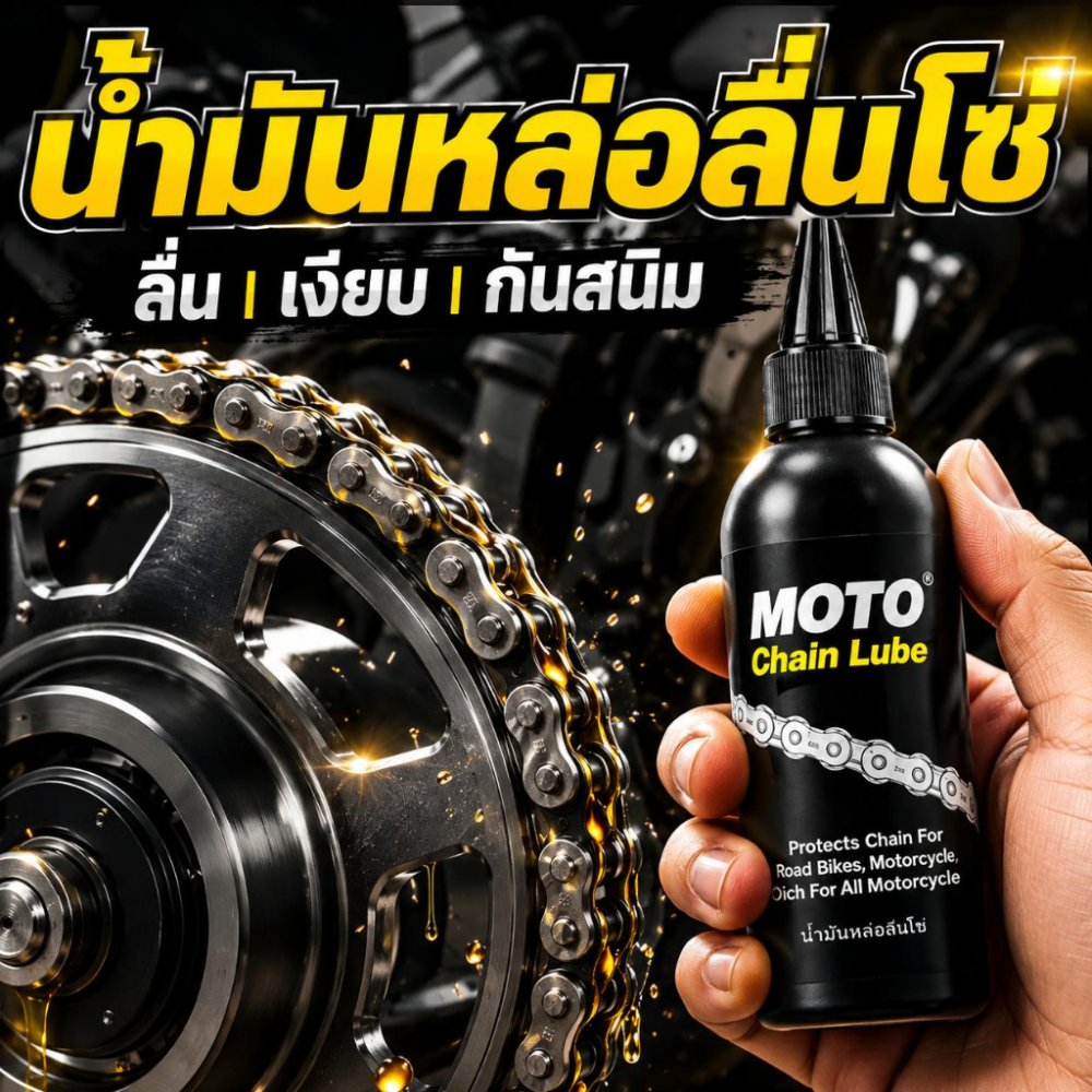Motorcycle น้ำมันหล่อลื่นโซ่มอเตอร์ไซค์ กันสนิม ลดเสียง หล่อลื่นทนความร้อน