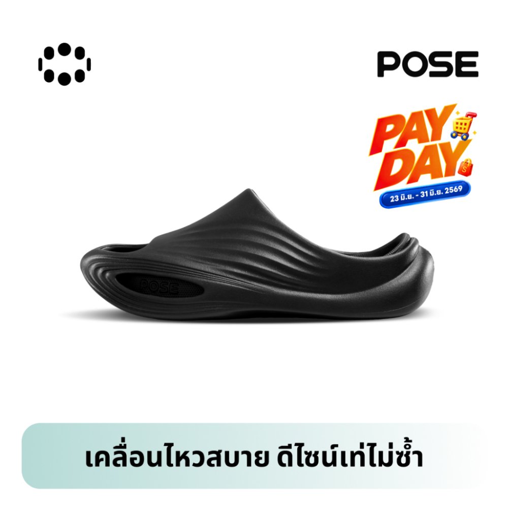 【New Arrival】POSE Relax Air รองเท้าแตะนวดเท้า EVA พื้นนุ่มเด้ง กันกระแทก เบาสบาย ใส่หลังออกกำลังกาย ผู้หญิง ผู้ชาย P1257306
