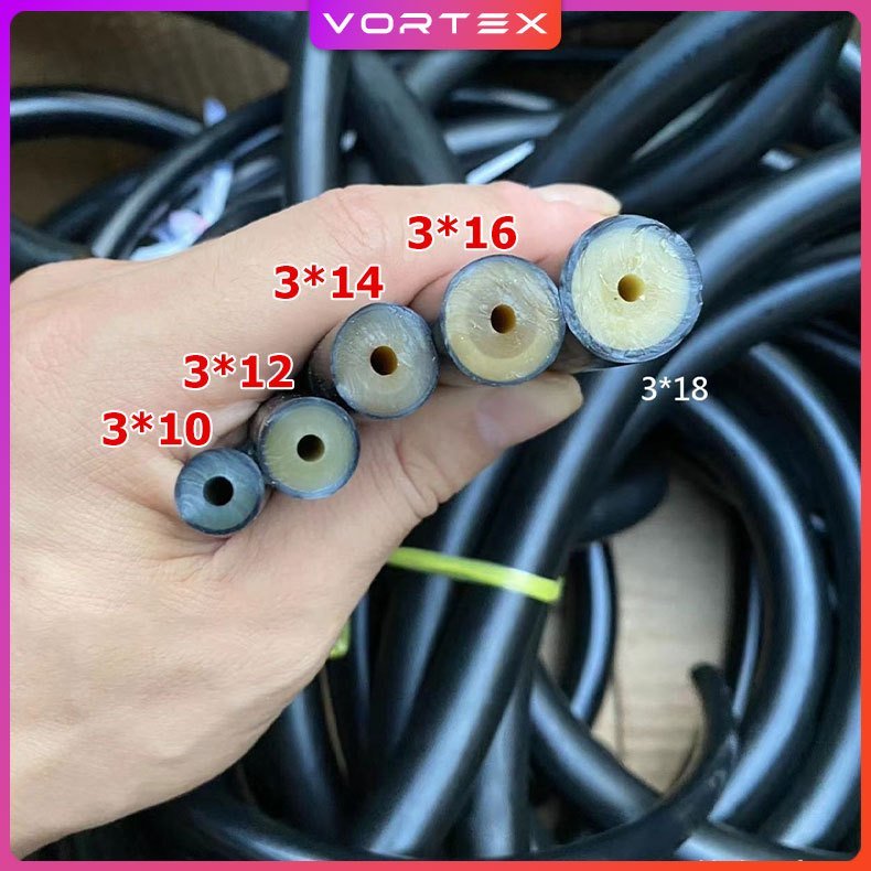 ยางปลา 14 มิล 3 รูเล็ก ใช้ได้บนบกและใต้น้ำ ให้แรง ระยะไกลดีมาก เหนียวยืดหยุ่นสูง ไม่ขาดง่าย