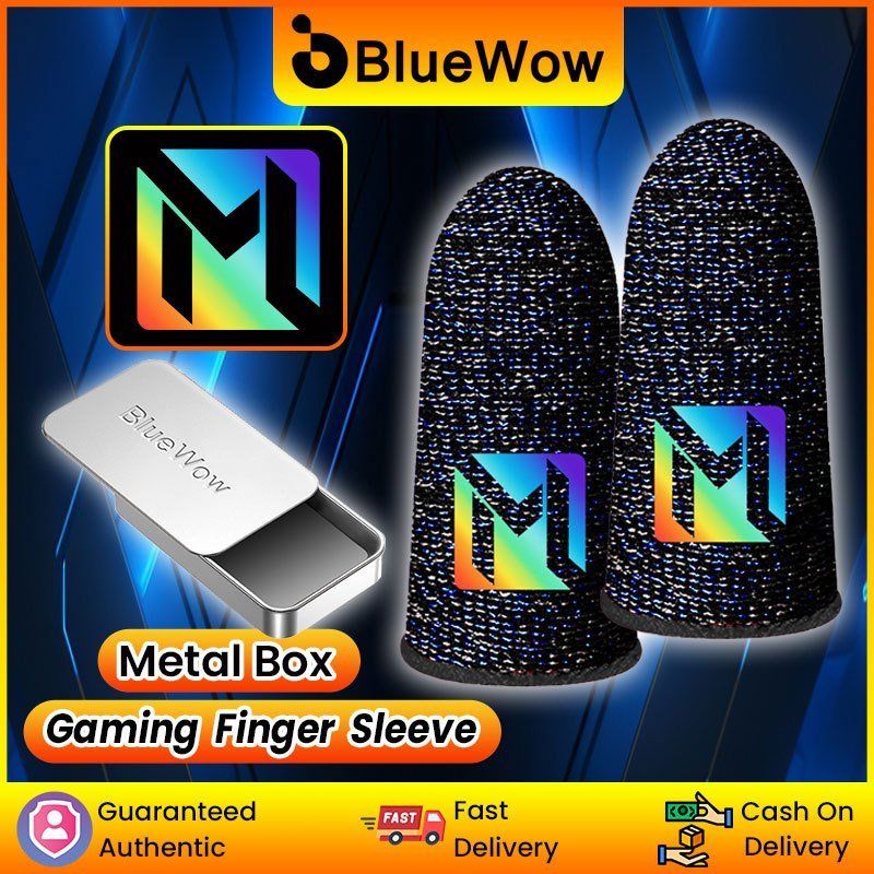 Bluewow 【Mobile Legends】ถุงมือเล่นเกม กันเหงื่อ ไล่โทนสี หน้าจอสัมผัส 2026 PUBG