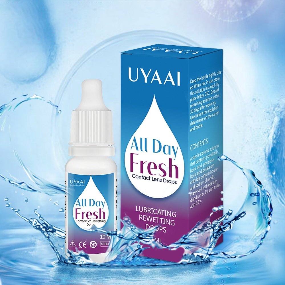 UYAAI👁️💧 เซ็ตดูแลดวงตา ครบจบในชุดเดียว | ยาหยอดตา 10ml + น้ำยาทำความสะอาด 60ml
