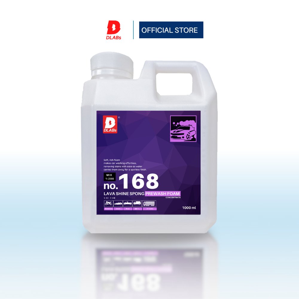 168 หัวเชื้อโฟมล้างรถPREWASH เคลือบเงาในตัว โฟมแลนซ์1:9 [LAVA SPONGG BY DLABs]