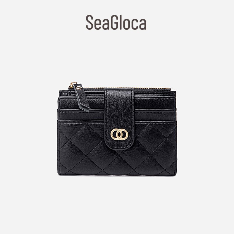 Seagloca New Luxury Women Short Wallet Lady Purse with Card Holder 353