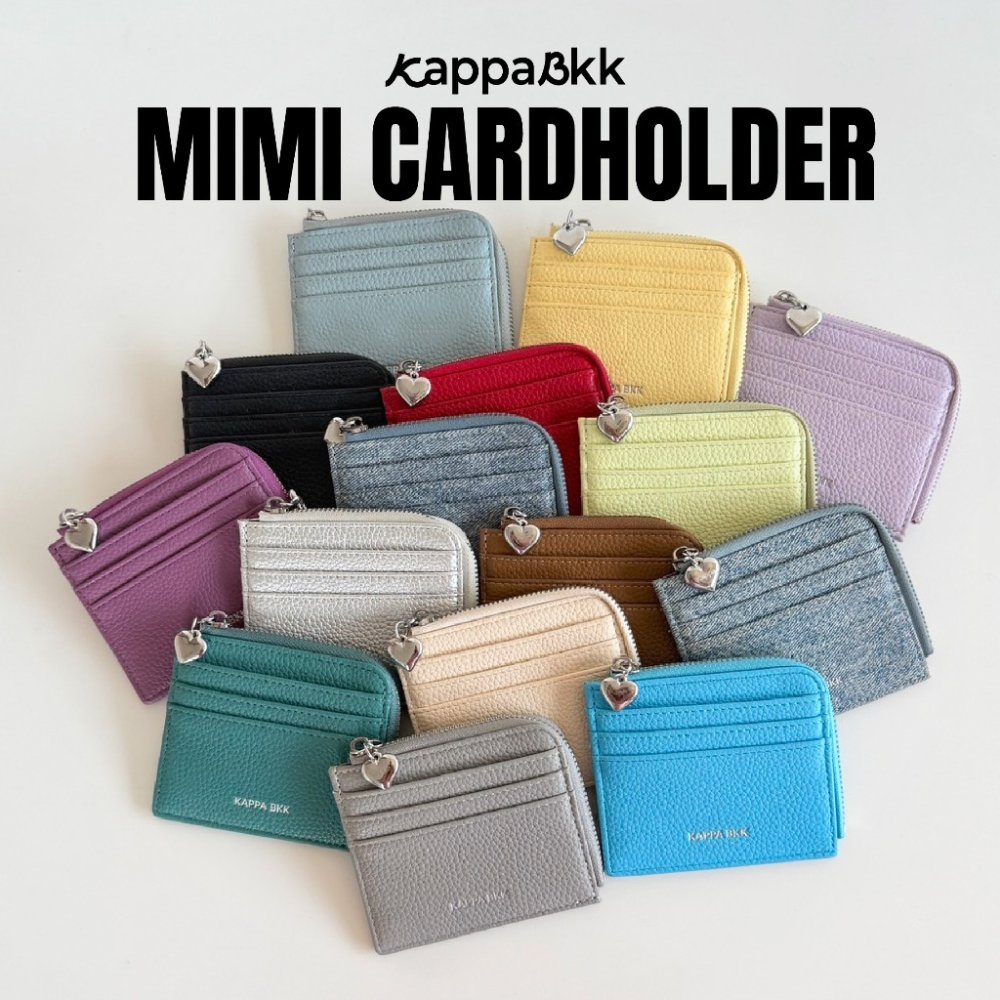 KAPPABKK Mimi Cardholder กระเป๋าใส่บัตรหนัง PU มีช่องซิปใส่เหรียญ