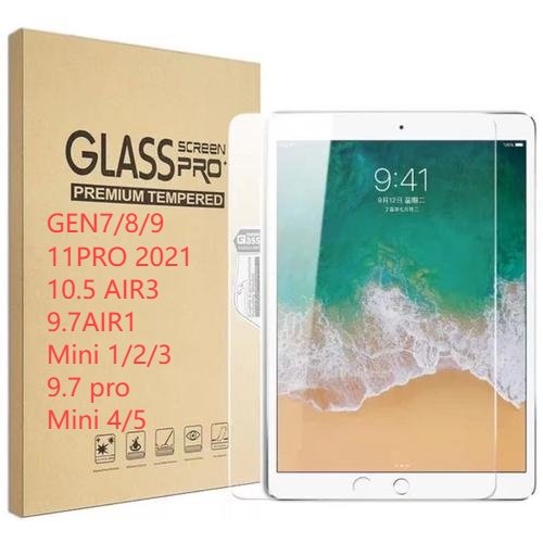🔥SUN🔥ฟิล์มกระจกใสนิรภัย สำหรับ ไอแพด Gen 5/6/7/8 /9 Air1/2/3/4/5 Mini 1/2/3/4/5 iPad Pro 10.5/11(2018/2020)#D2