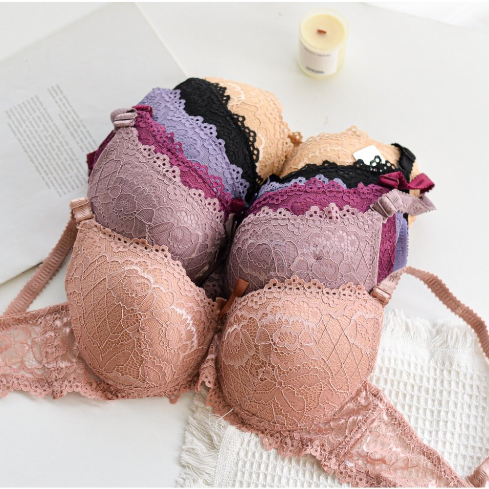 เสื้อใน #Daisy C192 พลัสไซส์มีโครงและฟองน้ำ ใส่สบาย ไซส์ คัพ C ตะขอสามแถว SIZE 40-46
