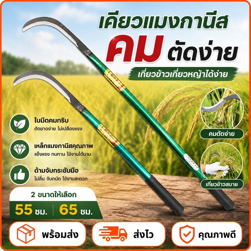 เคียวเหล็กแมงกานีส ใช้งานได้หลากหลาย