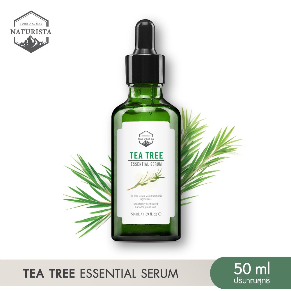 Naturista เซรั่มจากสารสกัดทีทรี ช่วยป้องกันปัญหาสิว ผิวกระชับเรียบเนียน TeaTree Essential Serum 50ml