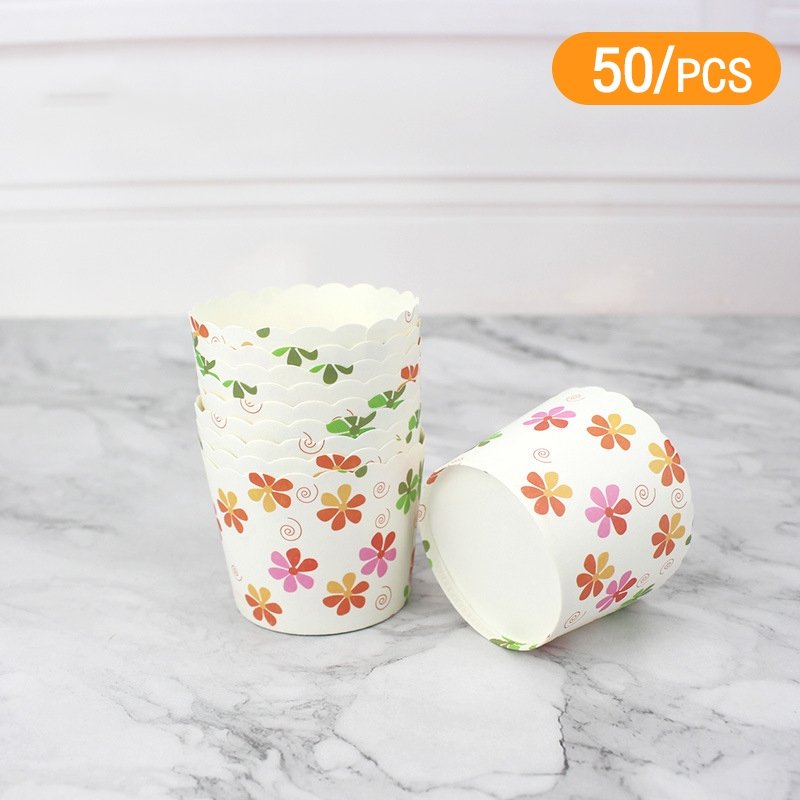 คัพเค้ก 50 ชิ้น ห่อขนมปัง