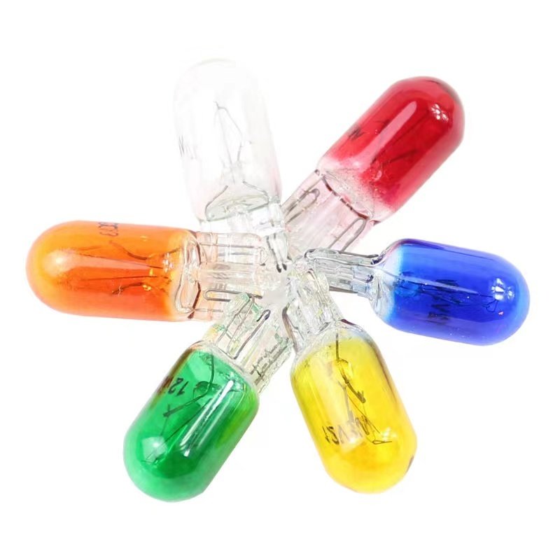 1 หลอด หลอดไส้ ขั้วเสียบ T10 หลอดไฟท้าย หลอดไฟเบรค อย่างดี 5W 12V 1 ไส้ แบบเสียบ มีหลายสีให้เลือก