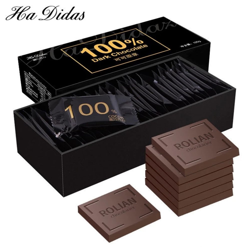 🍫ช็อกโกแลต ไขมันต่ำ ขมสุด ดาร์กช็อกโกแลตแท้ 100% ไม่มีน้ำตาล ลดน้ำหนัก ทำจากเนยโกโก้นำเข้า ไม่มีน้ำตาล ดาร์กช็อกโกแลตฟิตเนส
