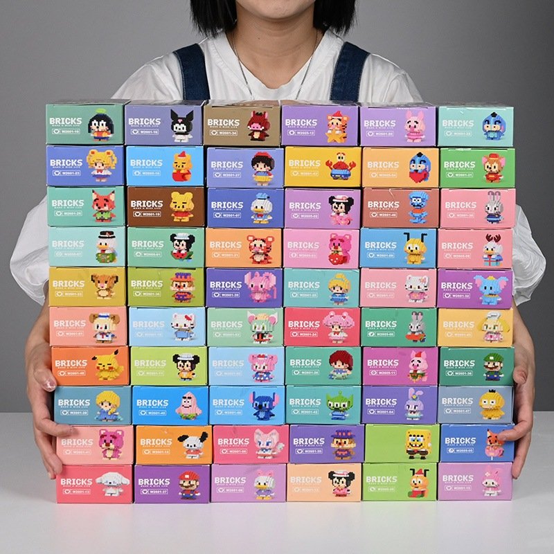 จัดส่งจากกรุงเทพDIYของเล่นบล็อกตัวต่อของเล่นศึกษาลายการ์ตูนสัตว์น่ารักLegoของเล่นเด็กของขวัญวันหยุด