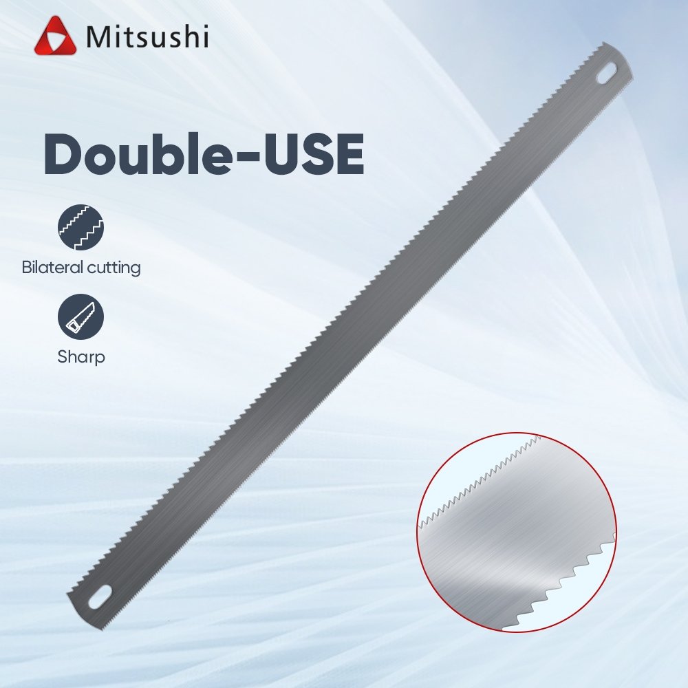 Mitsushi ใบเลื่อยตัดโลหะแบบสองด้าน 1 ชิ้น 31 ซม. ใบเลื่อยตัดโลหะความเร็วสูง