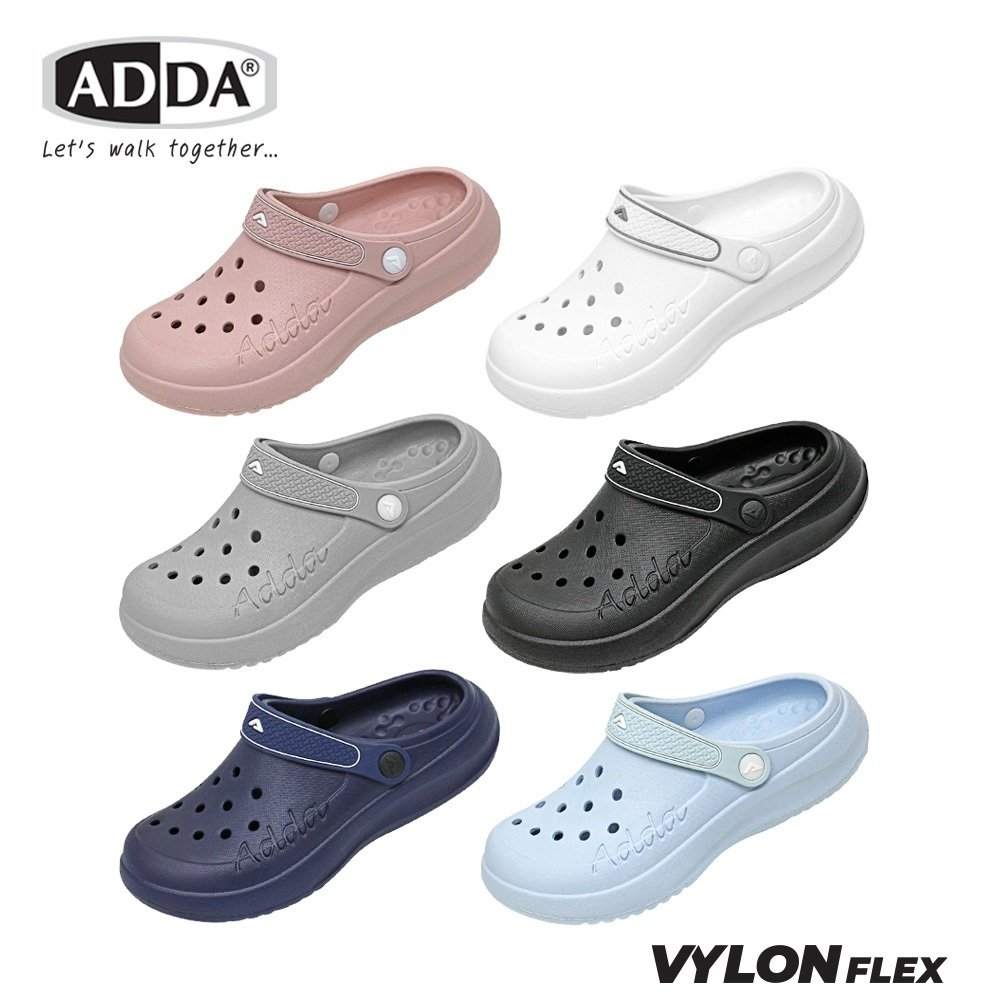 ADDA รองเท้าแตะ แบบสวมหัวโต สำหรับผู้หญิง รุ่น 58U02W1 (ไซส์ 4 - 7)