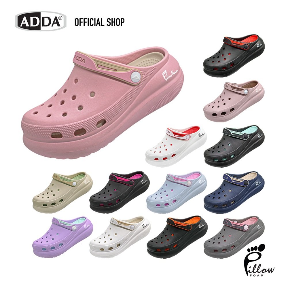 ADDA Pillow Foam รองเท้าสวมหัวโต สำหรับผู้หญิง รุ่น 5PF01W1 (ไซส์ 4-7)