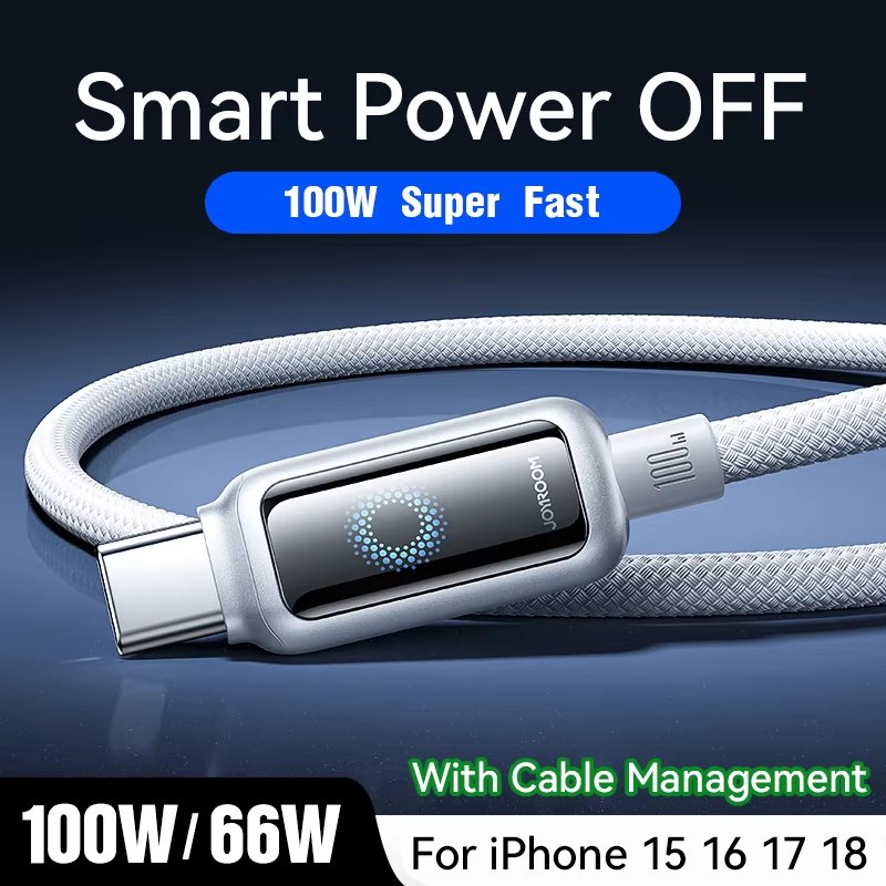 Joyroom สาย USB C ปิดเครื่องอัตโนมัติ Fast Charge Type C สาย