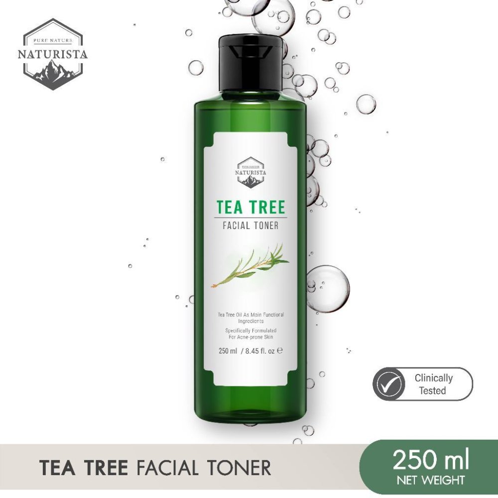 Naturista โทนเนอร์ทีทรี ทำความสะอาดสิ่งตกค้างบนใบหน้าอย่างล้ำลึก Tea Tree Facial Toner 250ml