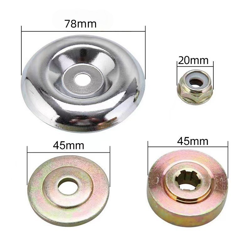 น็อตใบมีดตัดหญ้า ชุด 4 ชิ้น 20mm น็อต ฝาครอบใบตัดหญ้า เครื่องตัดหญ้า หัวเกียร์ บล็อกขันหัวเทียน