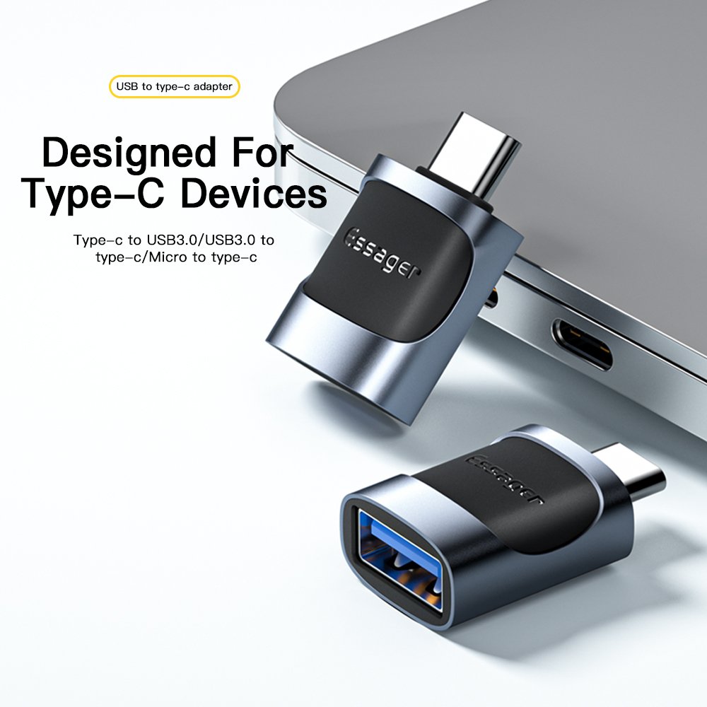 อะแดปเตอร์ USB 3.0 เป็น Type C OTG USB A เป็น Micro Type C สำหรับ Macbook แล็ปท็อปและการ์ดรีดเดอร์