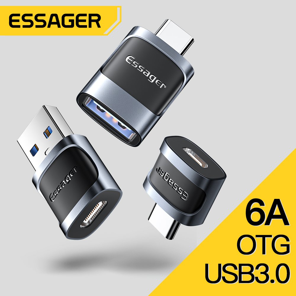อะแดปเตอร์ OTG USB 3.0 เป็น Type C อะแดปเตอร์แปลง USB A เป็น Micro Type C สําหรับ MacBook แล็ปท็อป เครื่องอ่านการ์ด