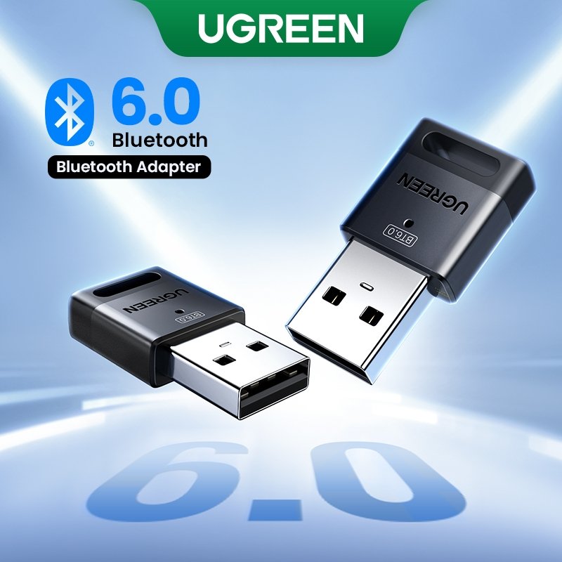 [อัพเกรด] UGREEN อะแดปเตอร์รับส่งสัญญาณ USB บลูทูธ 5.0 5.3 EDR Dongle สําหรับหูฟังบลูทูธไร้สาย PC
