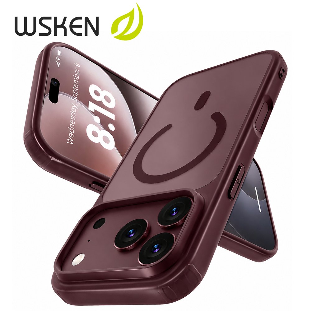 WSKEN เคสแม่เหล็ก for iPhone 18ProMax 18Pro Matte โปร่งแสง ป้องกันลายนิ้วมือ ป้องกันคราบน้ำมัน Magnetic Case สำหรับ ไอโฟน 17ProMax 16ProMax 15 14 13 Pro Plus คุณภาพดี