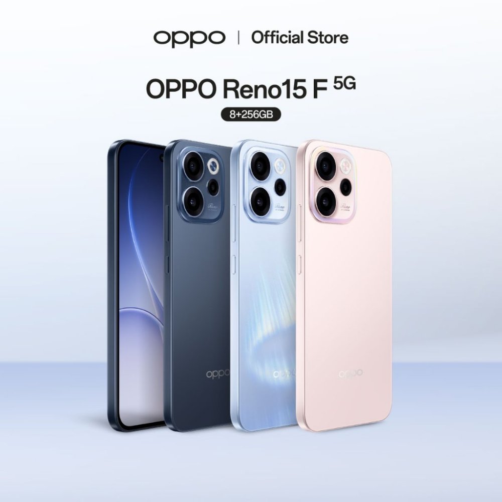 OPPO Reno15 F (8+256G) | โทรศัพท์มือถือ ออปโป้ ดีไซน์สวย กล้องคมชัด เซลฟี่มุมกว้างพิเศษ 50MP แบตเตอรี่ใหญ่ 7000mAh