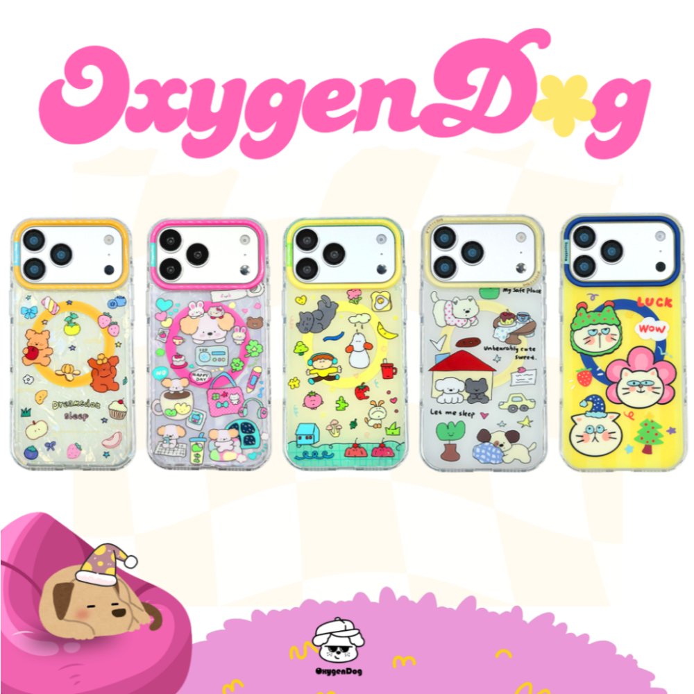 Oxygendog case เคสไอโฟน รองรับชาร์จไร้สาย For iPhone 18ProMax 18Pro 17promax 17pro 17 16ProMax 16 15