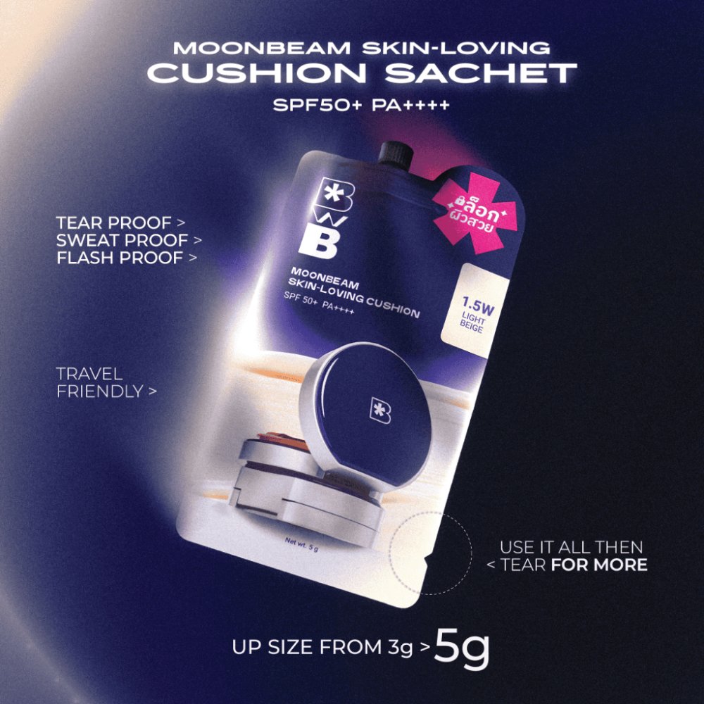 (TRAVEL SIZE) BWB Moonbeam Skin-Loving Cushion (5g.)