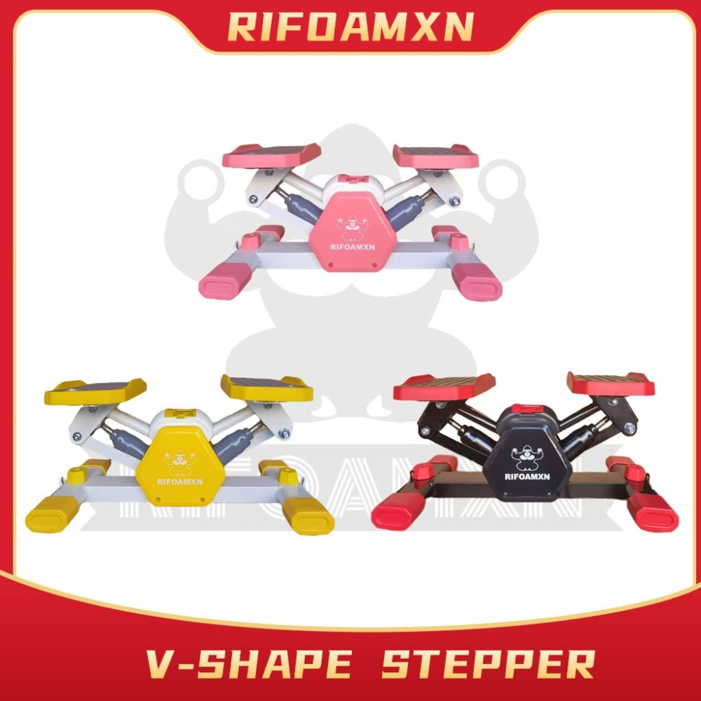 แบบใหม่ V-Shape Stepper เครื่องออกกำลังกายสุดฮิต ออกกำลังกายขา สะโพก แถมสายยางยืด