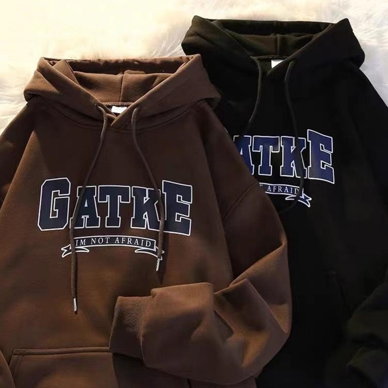MNO.9 Hoodie M248 เสื้อฮู้ด สกรีนอก มีกระเป๋าล้วงด้านหน้า GATKE ผ้าสำลีหนานุ่ม เสื้อกันหนาว เสื้อแขนยาว ฮู้ด