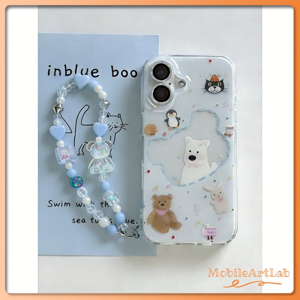 🦊【𝐍𝐄𝐖】เคสไอโฟน เคส iPhone 18/17/16/15 Pro Max ✨ ลายสัตว์Jellycat ✨ สายคล้องสวย