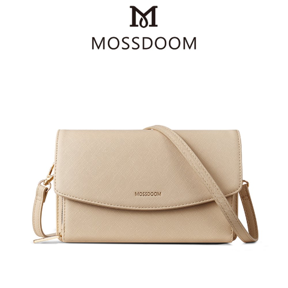 MOSSDOOM Eve Bag กระเป๋าลําลองสะพายไหล่สําหรับผู้หญิง เรียบง่าย สายปรับระดับได้