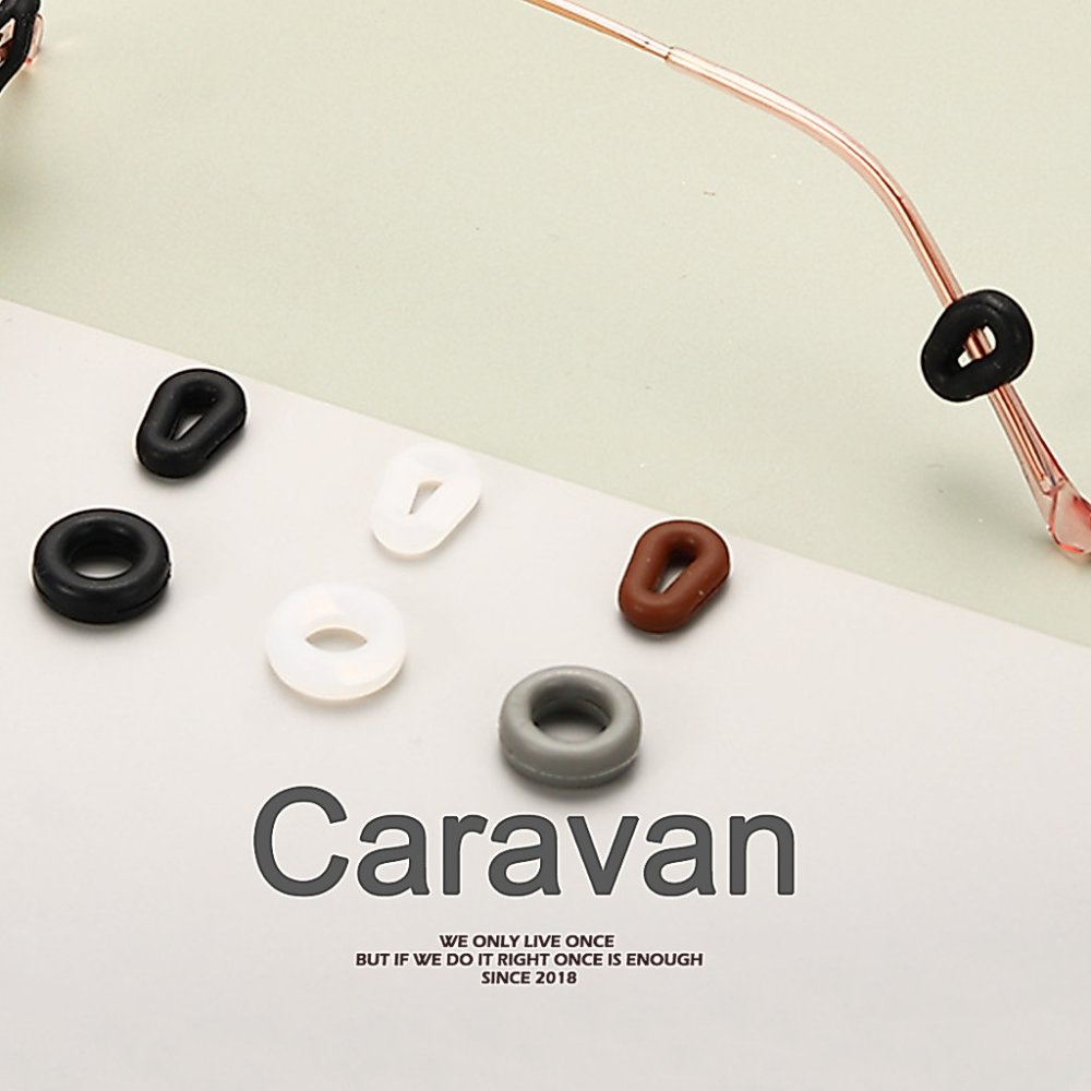 Caravan Crew ซิลิโคนสวมขาแว่น ไม่เจ็บหู นุ่มสุดๆ กันหลุดด้วย Glasses Ear support and Anti Slip silicone
