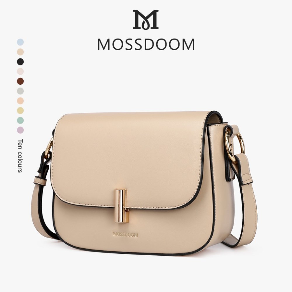 MOSSDOOM Valerie Bag กระเป๋าสะพายข้างแฟชั่นผู้หญิง เเข็งเเรงทนทาน คลาสสิก