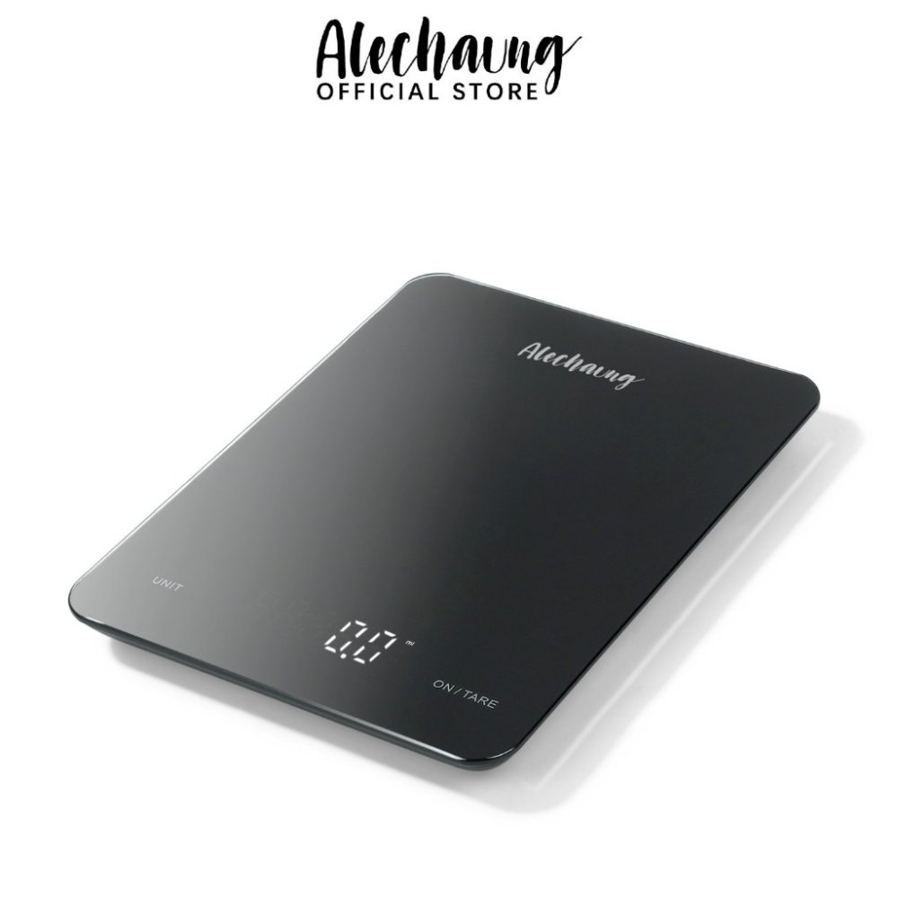 Alechaung เครื่องชั่งดิจิตอลในครัว จอแสดงผล LED เครื่องชั่งอาหาร 5KG Kitchen scale g/oz/ml/lb ตาชั่ง