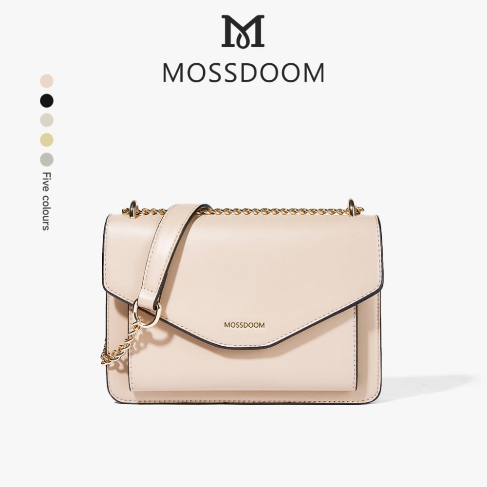 MOSSDOOM Yourice Bag กระเป๋าสะพายไหล่ ทรงกล่องจดหมาย สไตล์หรูหราสำหรับผู้หญิง