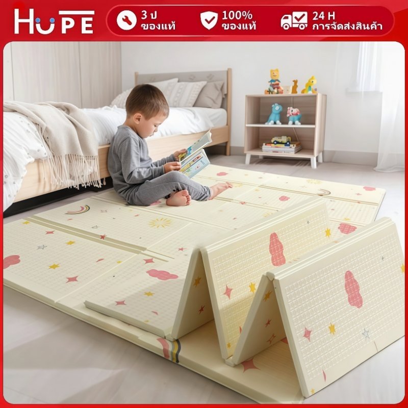 【ส่งทุกวัน】IXPE แผ่นรองคลานพับได้ หนา1.5/2cm กันน้ำ เบาะรองคลาน แผ่นปูกันกระแทกเด็ก ลายหน้า-หลังไม่ซ้ำกัน พกพาเก็บง่าย
