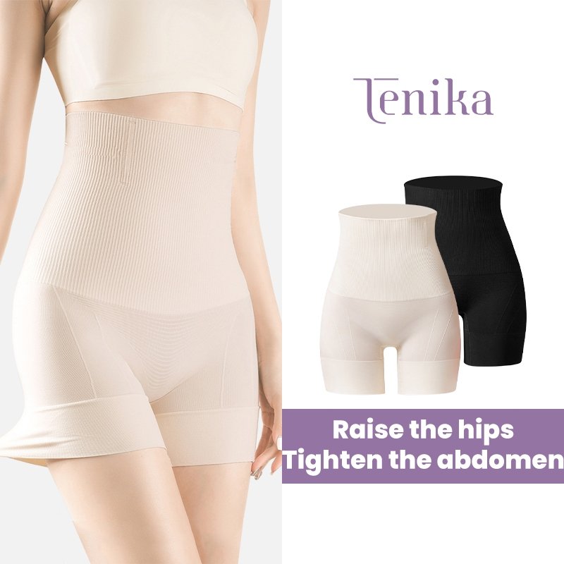 TENIKA กางเกงเก็บหน้าท้อง รุ่น Seamless Classic ทรง High Waist Shorts เก็บพุง เอวสูง เรียบเนียน