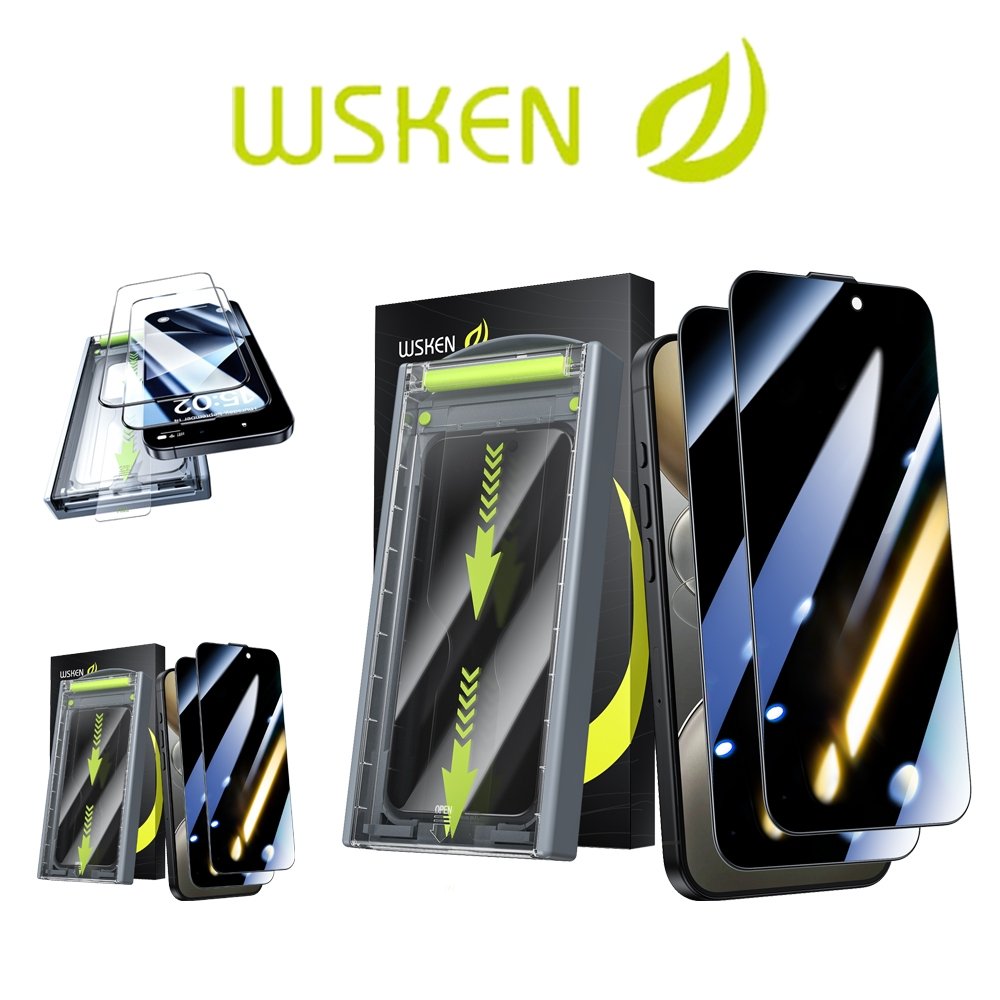 【2Pack】Wsken 3D ฟิล์มกระจกนิรภัย iPhone 17 Promax 18ProMax ฟิล์ม iPhone 17 Pro กระจก ไอโฟน 16 Pro Max / 15 Pro กระจกนิรภัย เต็มจอใส 9H for iPhone 17 16 15 14 13 Pro Max 16 15 14 13 Pro 16E กันกระแทก HD Anti ฟิล์มนิรภัย