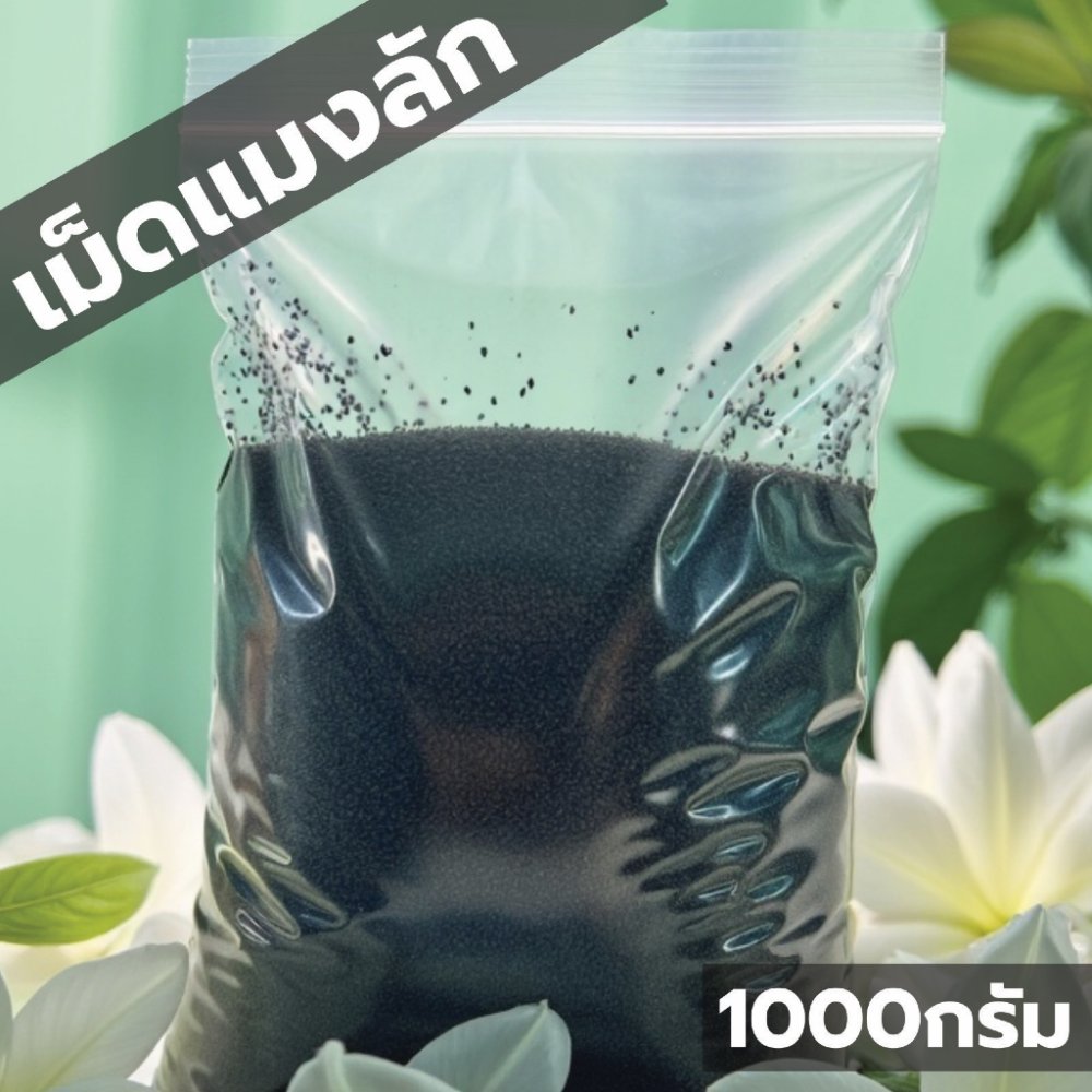 มีส่งด่วน เม็ดแมงลัก 1000กรัม เกรดอุตสาหกรรม สะอาด