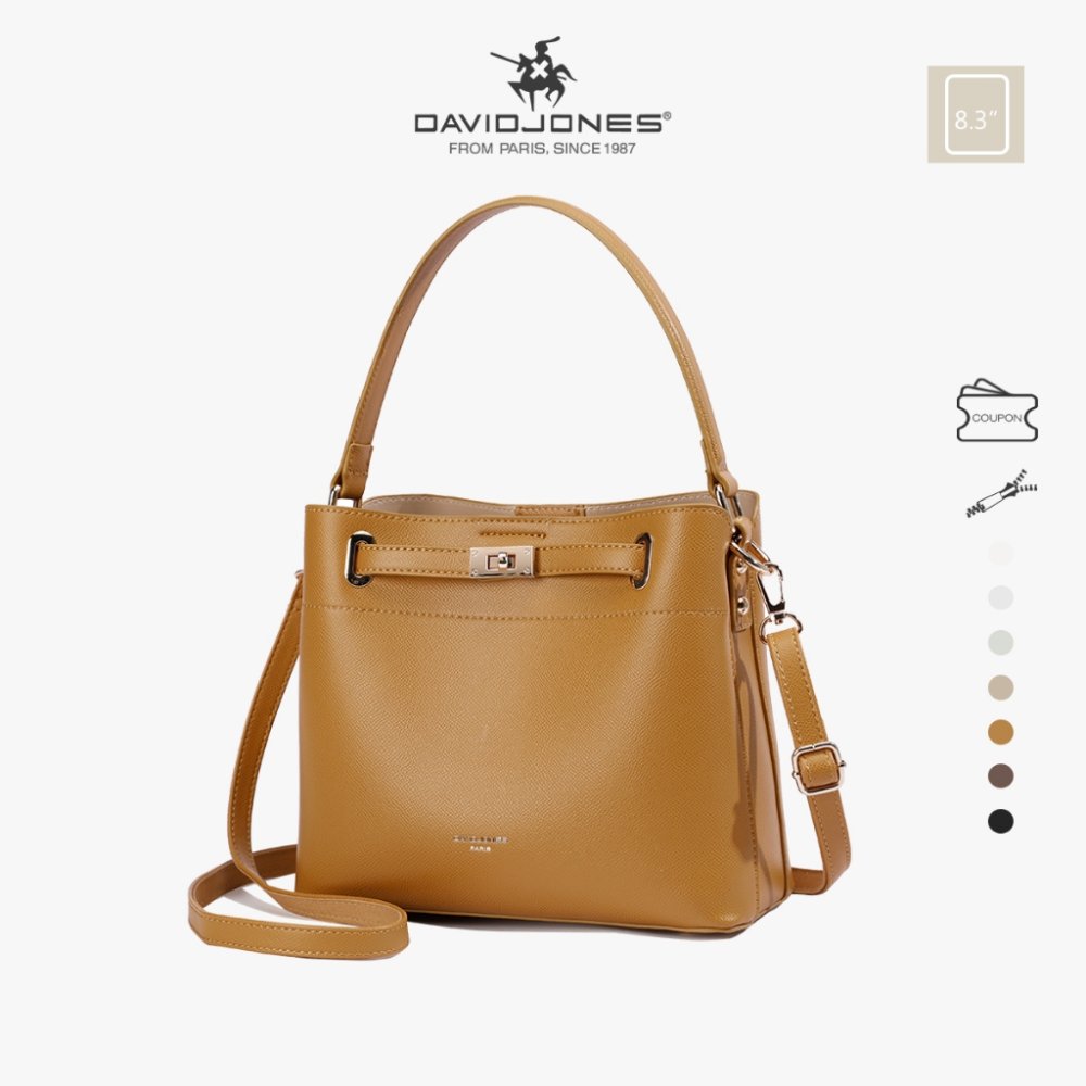 David Jones กระเป๋าถือ กระเป๋าสะพายไหล่ หนัง Pu สําหรับสตรี 2023