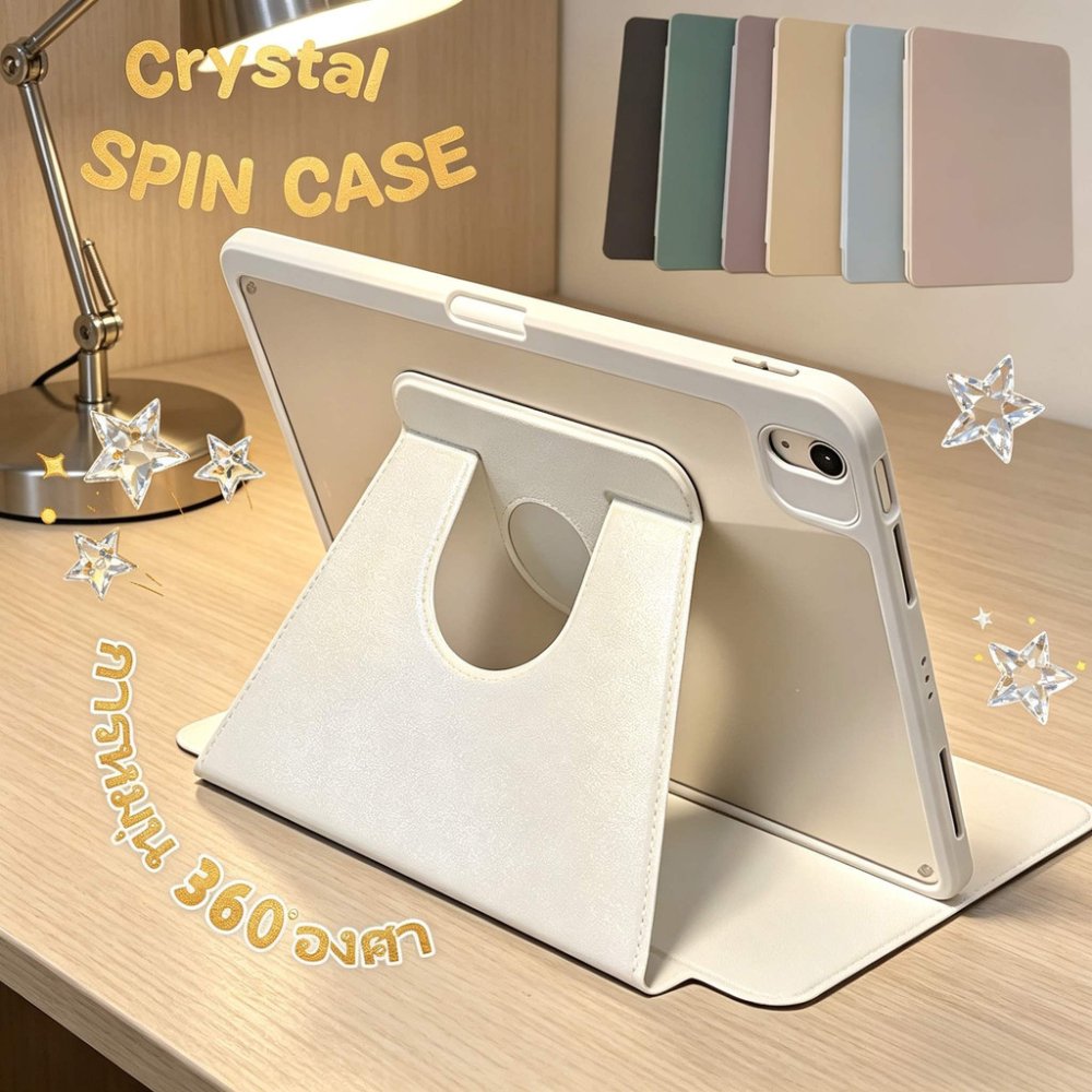 เคสป้องกัน iPad หมุนได้ 360° for Gen11 A16 Air8 Gen10 Air4 Air5 ​​10.9 Air6 2024 Air7 Gen7/8/9 10.2 MINI6/7 ป้องกันการตก