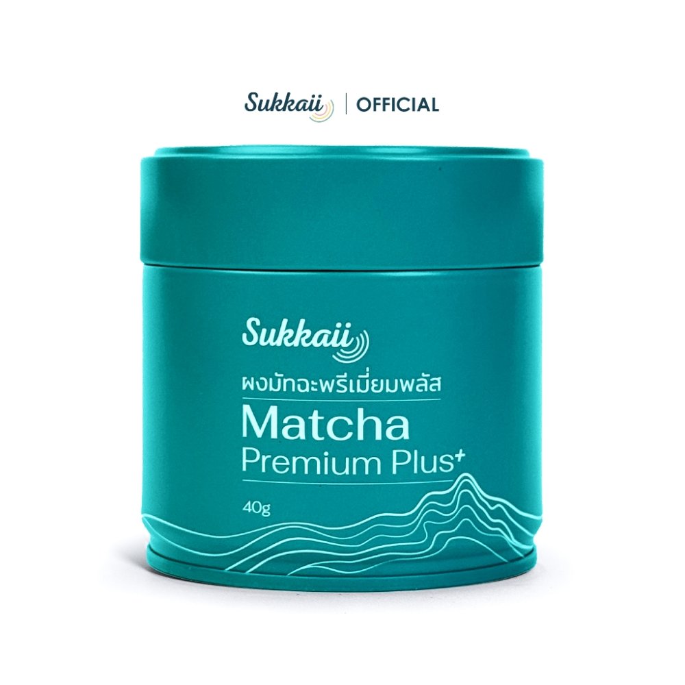มัทฉะ พรีเมี่ยมพลัส Sukkaii อร่อยนัว รสชาติอูมามิ (40 กรัม) | Matcha Premium Plus+