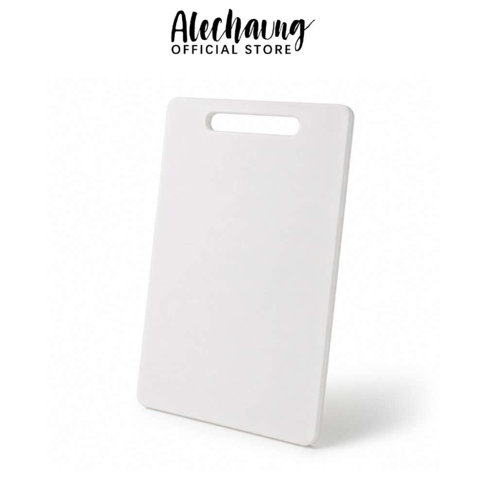 Alechaung เขียงพลาสติก เขียงพกพา Plastic Cutting Board มีช่องจับ กันเชื้อรา สำหรับหั่นผัก ผลไม้ เนื้อสัตว์ มี 3 ขนาด